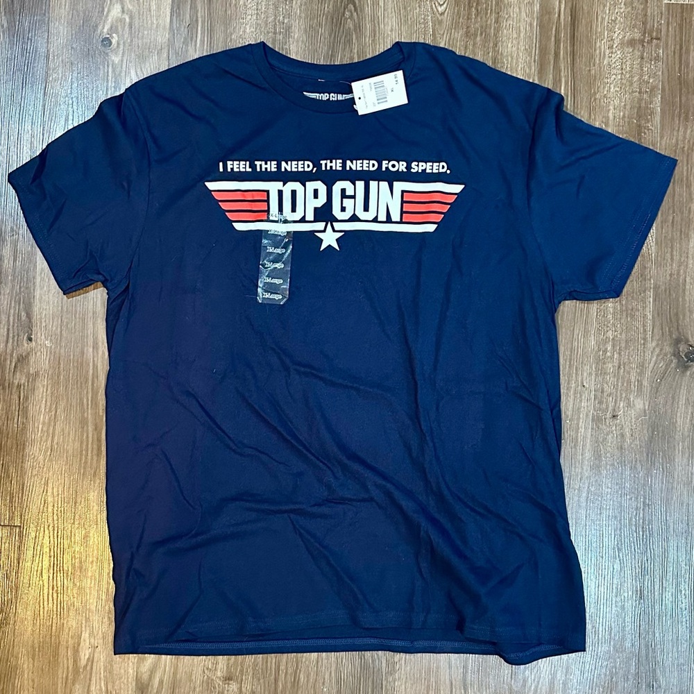 Top Gun “I Feel The Need, The Need For Speed” New XL Navy Blue T-Shirt